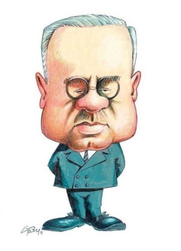 Alfred Adler caricatura