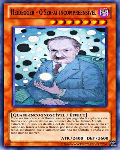 Heidegger - Carta do "Yu gi oh dos filosofos"