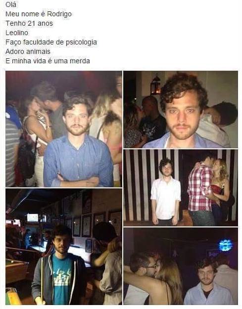 Rodrigo, o estudante de psicologia sincero (e triste)